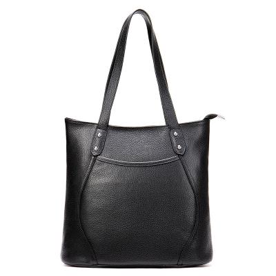 China 2021 Wholesale Fashion Simple Custom Shoulder Bag Women's Genuine Leather Bag for sale