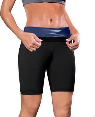 China Sports Workout Sauna Suit Gym Tracksuit For Women High Waist Slimming Shorts Compression Workout Fitness Thighs Thermo Body Shaper for sale