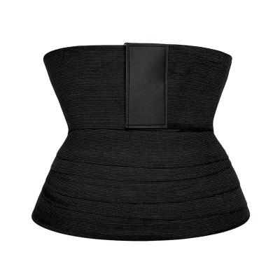 China Sale Antibacterial Promotional Women 4 Meters Sports Fitness Logo Waist Trainer Belly Trainer Custom Wrap Belt for sale