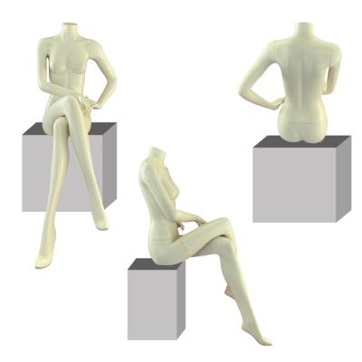 China Other high quality female headless sitting mannequins for boutique for sale