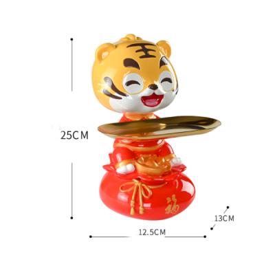 China Gold Small Tiger Tiger Sculpture Statue Pretty Indoor Decoration Statue From Europe China Manufacturer for sale