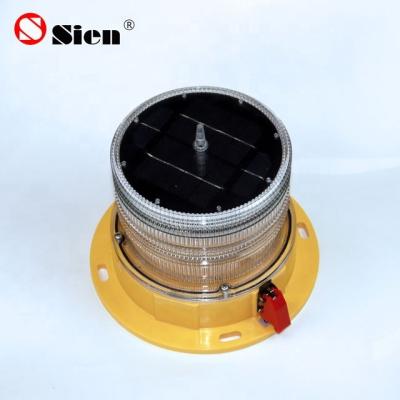 China Telecom Tower Solar Flashing Obstruction Light 32cd for sale