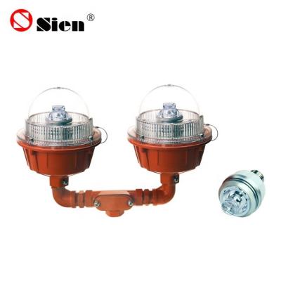 China Telecom Tower LED AVIATION WARNING LIGHT Dual LED RED Obstruction Light for sale