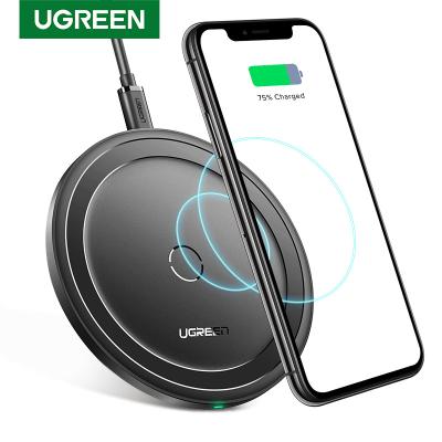 China Ugreen Mobile Phone Smart Wireless Charger For iPhone 12 X Xs 10W Qi Matt Fast Charging Pad For Samsung S11 Huawei Note Xiaomi IWatch Airpod for sale