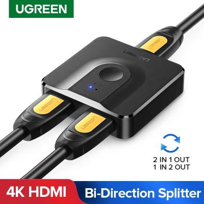 China Ugreen HD Cinema 4K Splitter to HD DispylCable Switcher for Xiaomi MI Box Bi-direction 1x2/2x1 Adapter Changer I/O for PS4 Switch CM217 for sale