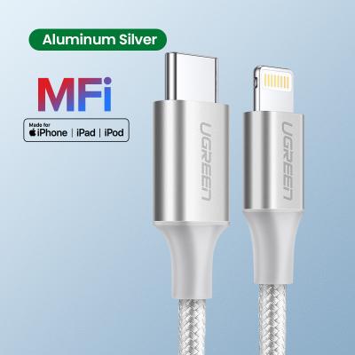 China Multifunctional Wholesale MFi Aluminum Case USB Cable For iPhone 12 2.0 Mini 2.4A Original Apple Chip PD Lightning Data Lightning Fast Sync Cable for sale