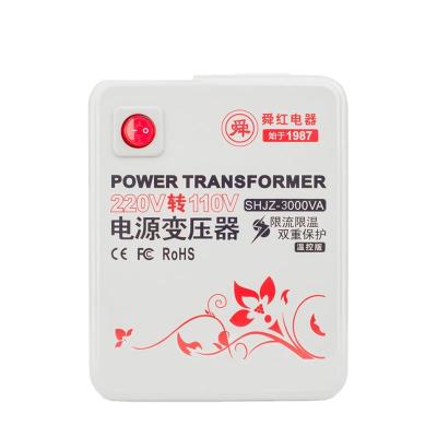 China Toilet Lid Factory Price High Performance Step Down 3000 W 220v 110V To 3kVA AC Power Single Phase 3000 VA Toroidal Transformer for sale