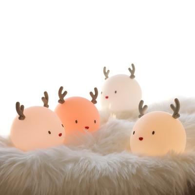 China New Room Design USB Charging Cardboard Deer Led Night Light For Kids for sale