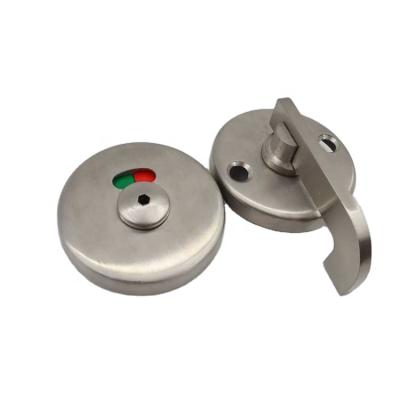 China Stainless Steel Toilet Partition Indicator Stainless / Zinc Alloy Door Lock With Keyless Handles for sale