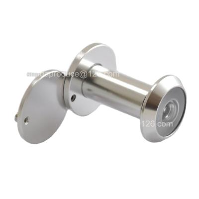 China Modern Brass Door Hole Viewer With Cover With Glass Lens for sale