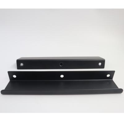 China Ddurable Aluminum Alloy Wrap Around Pull Handle Modern Black Sideboard Door Handle for sale