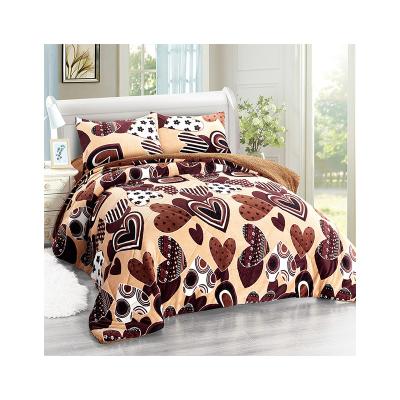 China Hot Sale Winter Nondisposable Printed Flannel Fleece Borrego Blanket 3pcs Set Reversible Soft Warm Thick Sherpa Blanket Set For Bed for sale