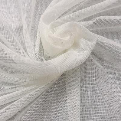 China Wholesale Breathable Solid Stock Sheer Curtains Voile Fabric For Curtain Wedding Cloth Home Office Hotel for sale