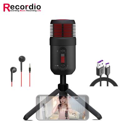 China GAM-MK1 On/Off + Mute button Online microphone stick with the phone with Monitor function and Echo button for Singing for sale