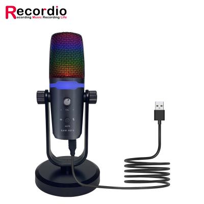 China GAM-86FX RGB USB Desktop Microphone Condenser Microphone Suitable For Computer Notebook Game Singing And Recording en venta