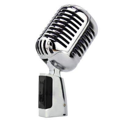 China Personal Singing karaoke Recording Vintage Mic Professional Retro Mics Old Style Wired Dynamic Chorus Microphone en venta