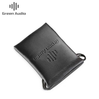 China Best selling cheap custom dust bag Drawstring Velvet PU leather Headphone Pouch for sale