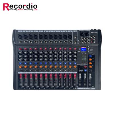 China High quality professional digital audio mixer with amplifier mixer BT USB function for sale