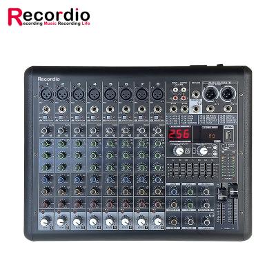 Chine GAX-MR8 factory wholesale 8-channel digital audio and video mixer stage performance conference recording studio à vendre