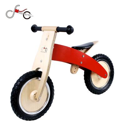 China Ride On 12 Inch Popular Cheap Wooden Balance Bike Kids Wooden Toy Bike for sale