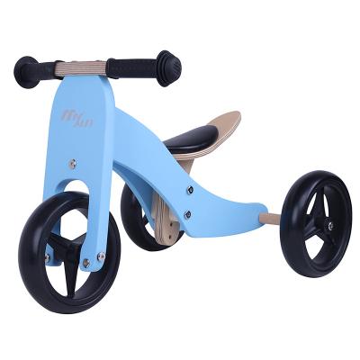 China 2020 Hot Sale Children's Toy 2-in-1 Wooden Triciclo De Madeira Bike And Tricycle for sale