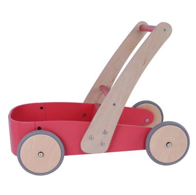 China Learn Walking Dolls Wooden Pram, Wooden Baby Walker, Learning Walker For Kids for sale