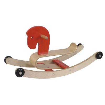 China Ride On Toy Hot Sale Wooden Kids Rocking Horses Play For Balance Riding With CE for sale