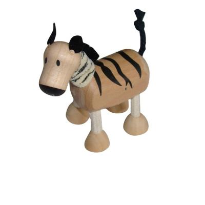 China Children Gift 3D Zebra Shape Wooden Animal Education Toy Teenagers for sale