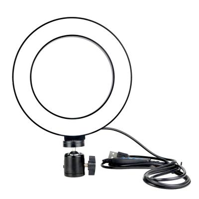 China Stream Alive Ring Lamp Video Shooting 6inch 16cm Photo Studio Phone USB Video Socket Dimmable LED Selfie Ring Light Photography Studio Photography 3200-5500k for sale