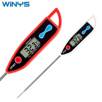 China Waterproof Portable Digital Kitchen Thermometer BBQ Meat Water Oil Cooking Electronic Food Probe Oven Thermometer TP301 TP-301 for sale