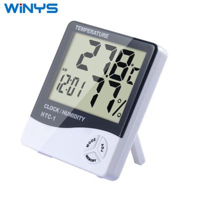 China HTC-1 Digital Room LCD Display Thermometer Indoor Hygrometer with Timer Alarm Clock Temperature Humidity Meter Instruments HTC-1 for sale