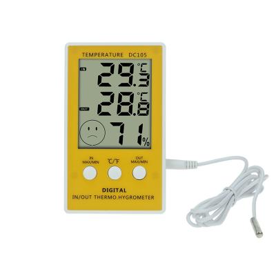 China Manufacturer Direct Indoor &Outdoor Temperature Digital Thermometer Hygrometer DC105 Mode Humidity Temperature DC105 for sale