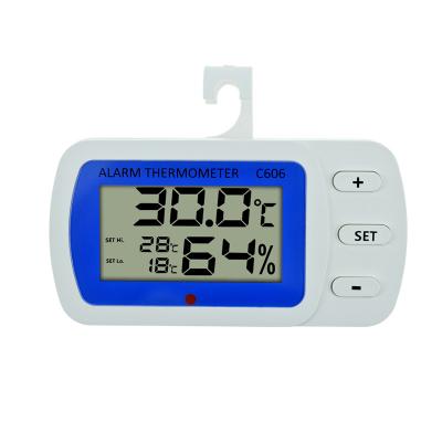 China Digital Alarm Thermometer Humidity Meter Lowest Temperature C606 Highest Alarm With Probe Multimeter 1 Line C606 for sale