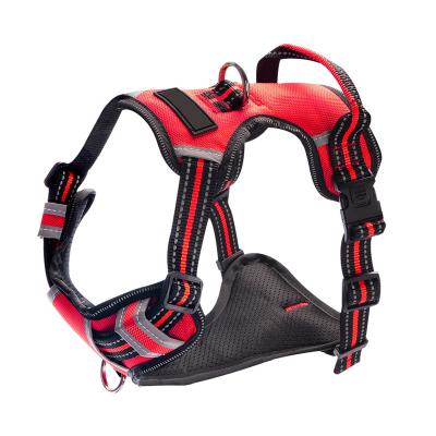 China Padded Adjustable Quick Release Buckle Travel Durable Padded Dog Harness Vest for sale