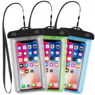 China Wholesale PVC Mobile Phone Neck Snood High Protective Travel Bag Waterproof Phone Pouch Case For iPhone X For Samsung Galaxy J7 for sale