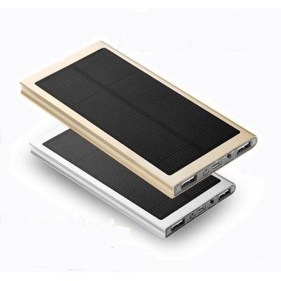 China solar power bank ce rohs ultra slim high quality solar power bank 20000mah with usb 2 port for sale