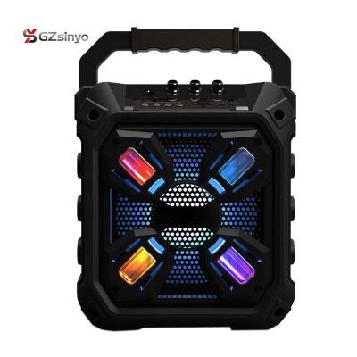 China 6.5 Inch Wireless Portable Rechargeable BT Party Speaker With Lights for sale