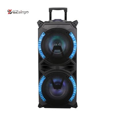 China Wireless smash hit merchandise ready daul 8 inch professional portable portable amplifier battery powered speaker for sale