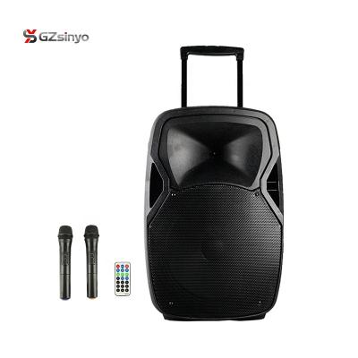 China 15 Inch Trolley Speaker Karaoke Wireless Drinkable Speaker System for sale