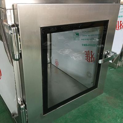 China Long-worklife Custom Size Stainless Steel Transfer Case Cleanroom Pass Through Box For Pharmaceutical for sale