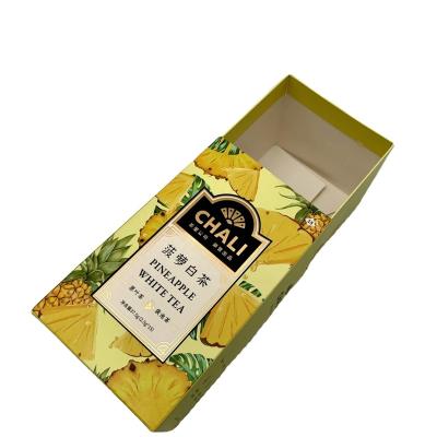 China Food Grade Biodegradable Self Erecting Custom Drawer Retail Paper Box Biodegradable For Tea Bag Packaging for sale