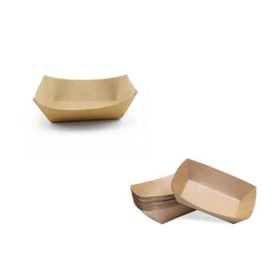 China Biodegradable Thin Stackable Lunch Paper Snacks Lunch Biodegradable Food Products Lifestyle Quality Sushi Packing Boat Tray Without Lid for sale