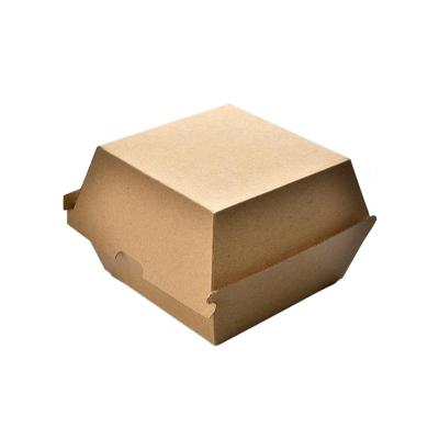 China Food Grade Biodegradable Paperboard Hamburger Packaging Paper Box for sale