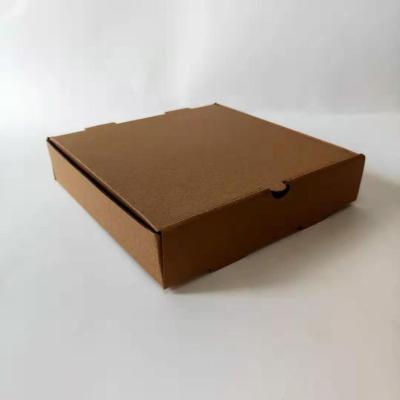 China Recycled Materials Food Grade 7inch Kraft Paper Pizza Paper Box Factory Price for sale