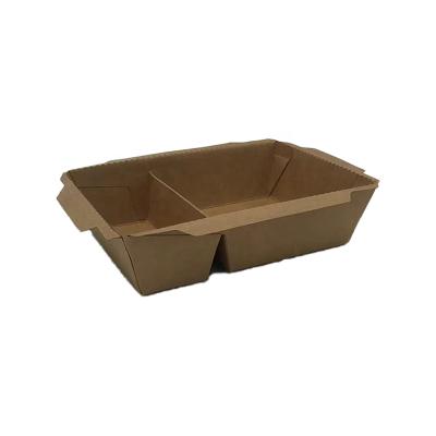 China High Quality Biodegradable ISO Certification Recycle Eco Friendly Lunch Packaging Paper Box Biodegradable Takeout Food for sale