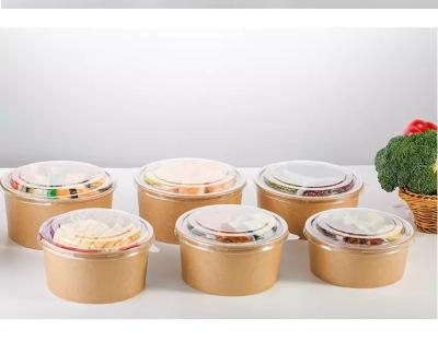 China 150ml-500ml Disposable Disposable Take Out Food Wrapping Paper Bowl Food Container for sale