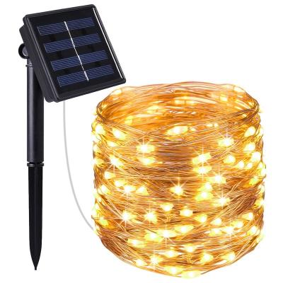 China Outdoor Holiday Light 8 Modes Waterproof Christmas Lights For Halloween Tree Party Bedroom Wall Decoration Outdoor Solar String Light for sale