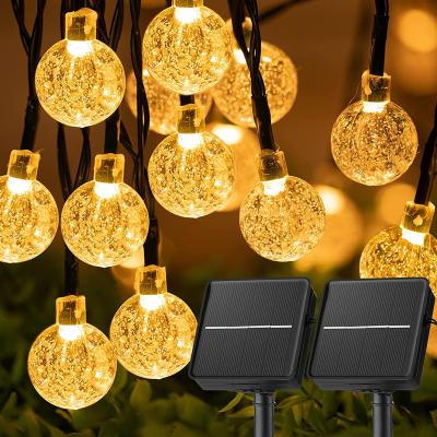 China Outdoor Strip Globes / Fairy Lights Christmas Balls For Holiday Decor Party Arch Patio Tree Bistros Curtain Solar String Lights for sale