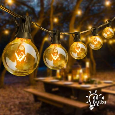 China Garden Factory Wholesale Christmas Lights String G40 100Ft 50LT Outdoor Outdoor String Lights Garland Wedding Patio Backyard Garden for sale