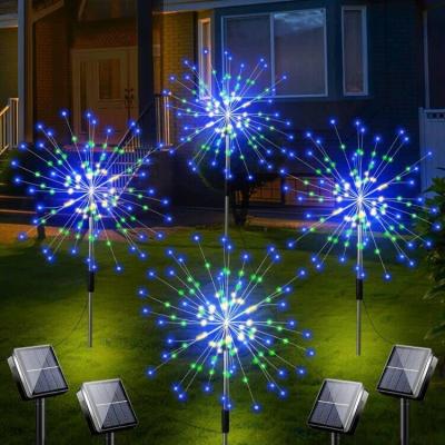 China 2 Mode Starburst Solar Outdoor Pathway Lamp Starburst Lights Garden med Party Holiday Christmas Home Decoration for sale